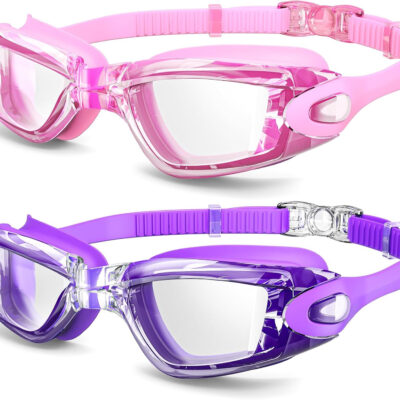 Braylin Swim Goggles, 2-Pack Swimming Goggles, Anti Fog, No Leaking For Adult Women Men Youth