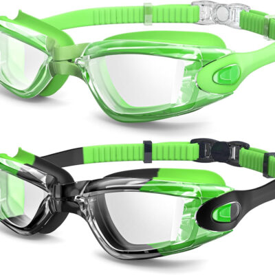 Braylin Swim Goggles, 2-Pack Swimming Goggles, Anti Fog, No Leaking For Adult Women Men Youth