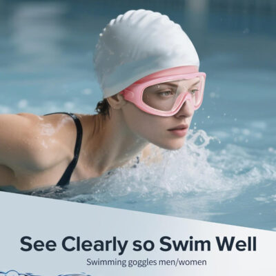 689a4c6caa9d7507988de277a21835bcee9fdd7585737cebb3721.jpg Swim Goggles, Wide View Clear View Swimming Goggles for Adult, Anti-Fog UV Protection No Leak Vision Pool Goggles