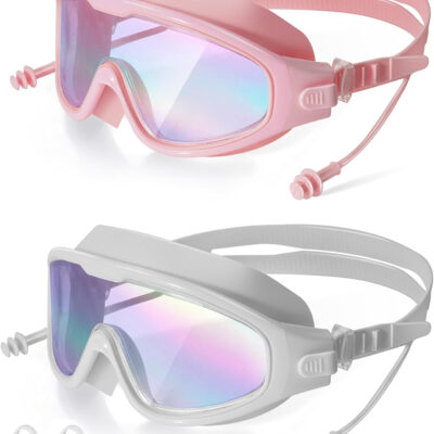 689a4c7c59bcab2a386df17e61b3ea2366000c6c58b3715625da7.jpg Swim Goggles, Wide View Clear View Swimming Goggles for Adult, Anti-Fog UV Protection No Leak Vision Pool Goggles