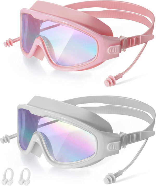689a4c7c59bcab2a386df17e61b3ea2366000c6c58b3715625da7.jpg Swim Goggles, Wide View Clear View Swimming Goggles for Adult, Anti-Fog UV Protection No Leak Vision Pool Goggles