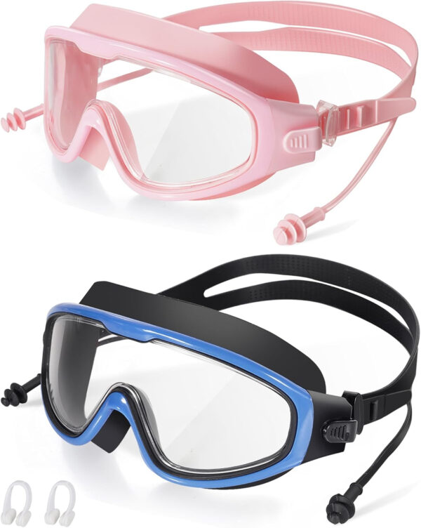 689a4c84c8053b3687ca89cb8251f91e25dcbe6f64057e0353b62.jpg Swim Goggles, Wide View Clear View Swimming Goggles for Adult, Anti-Fog UV Protection No Leak Vision Pool Goggles