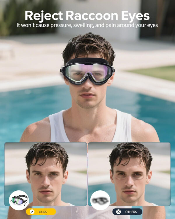 689a4cafaa259571139330d2e1f65c42669c1e275cd01a99e5562.jpg Swim Goggles, Wide View Clear View Swimming Goggles for Adult, Anti-Fog UV Protection No Leak Vision Pool Goggles
