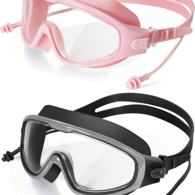 689a4cb0a67d40e4aa4e7ba7668b31f1a8b1f58ead6ac9f78c422.jpg Swim Goggles, Wide View Clear View Swimming Goggles for Adult, Anti-Fog UV Protection No Leak Vision Pool Goggles