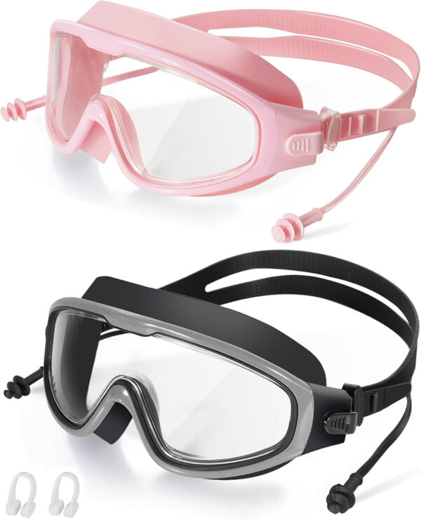 689a4cb0a67d40e4aa4e7ba7668b31f1a8b1f58ead6ac9f78c422.jpg Swim Goggles, Wide View Clear View Swimming Goggles for Adult, Anti-Fog UV Protection No Leak Vision Pool Goggles