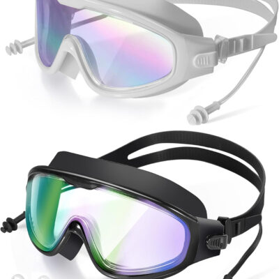 689a4cce492a81e6eb9d4eb84b0056dd4888a70d07dd5a2bcdba0.jpg Swim Goggles, Wide View Clear View Swimming Goggles for Adult, Anti-Fog UV Protection No Leak Vision Pool Goggles
