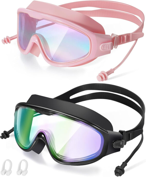 689a4cd2e63b27ae6688aabf0319aac48c02271423b582f0e2778.jpg Swim Goggles, Wide View Clear View Swimming Goggles for Adult, Anti-Fog UV Protection No Leak Vision Pool Goggles