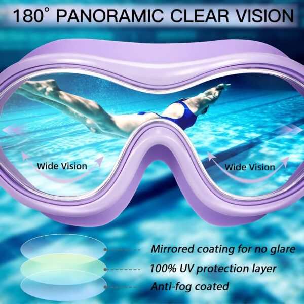 689a4d4380e660988bb02f46365083e55ad99c9672cf3dc0ca443.jpg Swim Goggles No Leaking Anti-Fog Pool Goggles Swimming Goggles for Adult Men Women Youth, UV Protection 180° Clear Vision