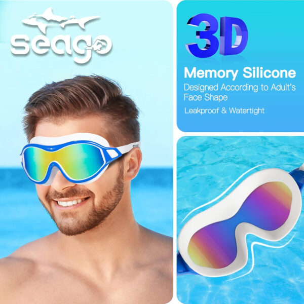 689a4d4898f206e3eb1bfa31f70c95bd1ac8bd401eb6e04b00ff1.jpg Swim Goggles No Leaking Anti-Fog Pool Goggles Swimming Goggles for Adult Men Women Youth, UV Protection 180° Clear Vision