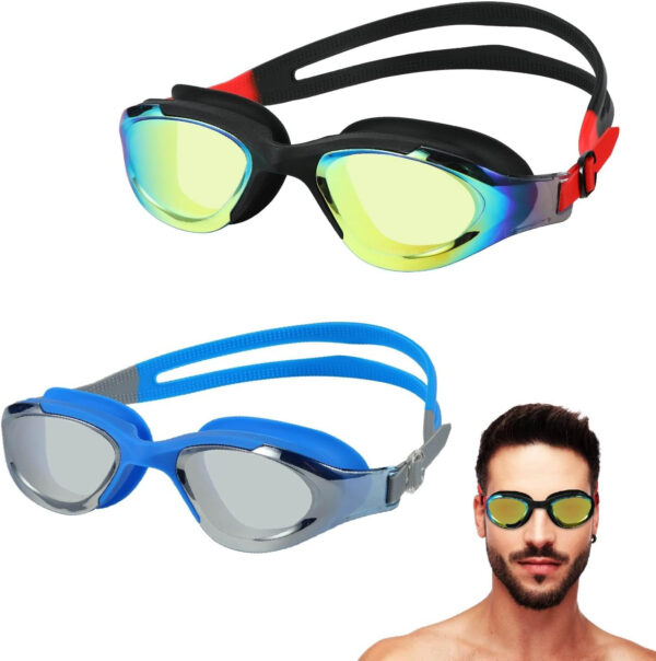 689a4e287d20379591613a677f1586bcaeec177f1fe7868ff6e60.jpg Swim Goggles, Adult Swimming Goggles Mirrored, Comfort For Men Women