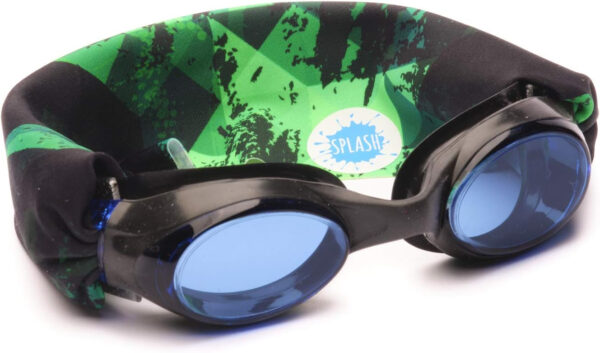 689a4e6eccff4c868fb3fa9cbd9c4d187ceb776b92560625514e0.jpg Splash Place SWIM GOGGLES with Fabric Strap - Adult & Kids Swim Goggles - BLUES & GREENS