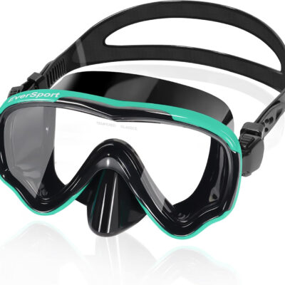 EverSport Swim Goggles Adult with Nose Cover, Anti-fog Clear Diving Mask Wide View No Blurring for Men Women Youth