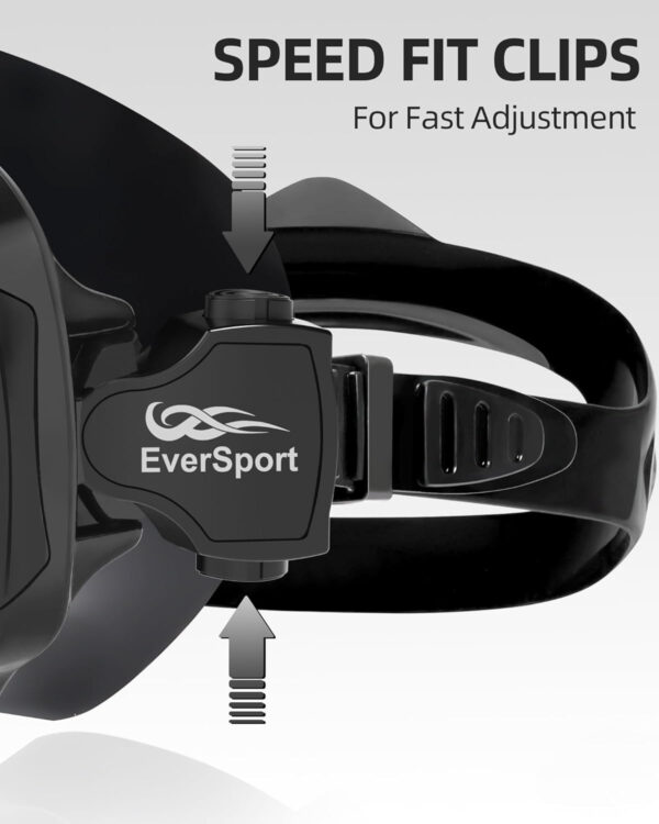 EverSport Swim Goggles Adult with Nose Cover, Anti-fog Clear Diving Mask Wide View No Blurring for Men Women Youth