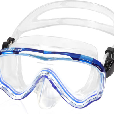 EverSport Swim Goggles Adult with Nose Cover, Anti-fog Clear Diving Mask Wide View No Blurring for Men Women Youth