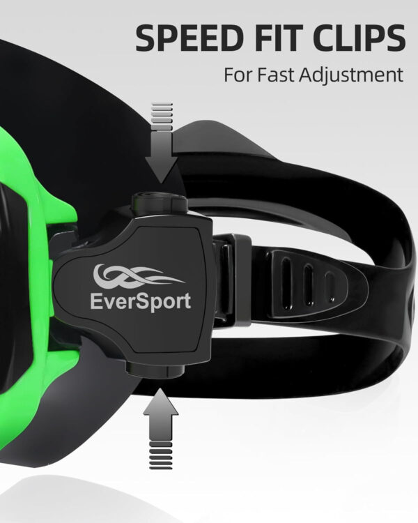 EverSport Swim Goggles Adult with Nose Cover, Anti-fog Clear Diving Mask Wide View No Blurring for Men Women Youth