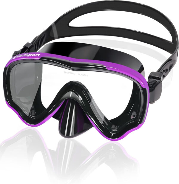 EverSport Swim Goggles Adult with Nose Cover, Anti-fog Clear Diving Mask Wide View No Blurring for Men Women Youth