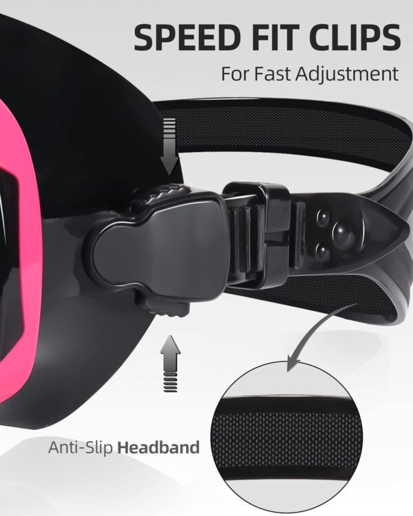 EverSport Swim Goggles Adult with Nose Cover, Anti-fog Clear Diving Mask Wide View No Blurring for Men Women Youth
