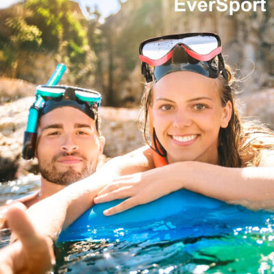 EverSport Swim Goggles Adult with Nose Cover, Anti-fog Clear Diving Mask Wide View No Blurring for Men Women Youth