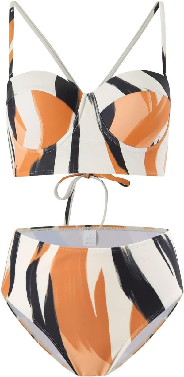 689a51f911d04147cae560f6cc46aef6999f4f5712688c4d2b89c.jpg Couples Matching Swimsuit Zebra Print, Push-Up Bra Women Bikini Set, Soft Elastic Men Swim Trunks