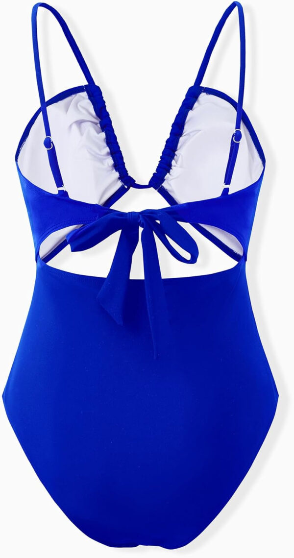 689a5290aa6611ea1a317c04fb1e54c35c87ec1c130d57e047796.jpg PATPAT Matching Swimsuits for Couples - One Piece Tummy Control High Waisted Bathing Suit and Swim Trunks Swimwear Set