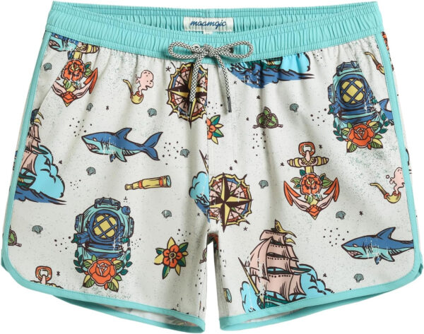 689a56076a91ad462f4aefa9e301339b1497c20e3711bb269f577.jpg maamgic Mens Swim Trunks Retro Swim Shorts 4 Way Stretch with Mesh Vintage 80s 90s Quick Dry Swimsuits Board Shorts