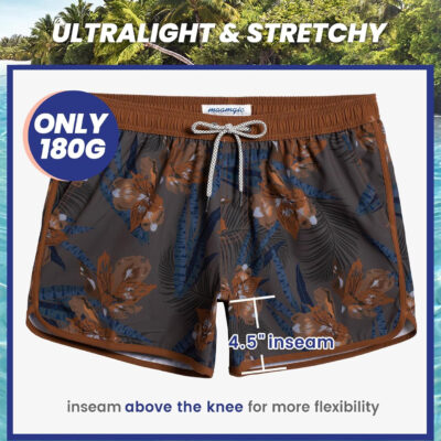 689a5617b140fe588dc7bd3f49cf8430a7a06f5783fb59994c4a8.jpg maamgic Mens Swim Trunks Retro Swim Shorts 4 Way Stretch with Mesh Vintage 80s 90s Quick Dry Swimsuits Board Shorts