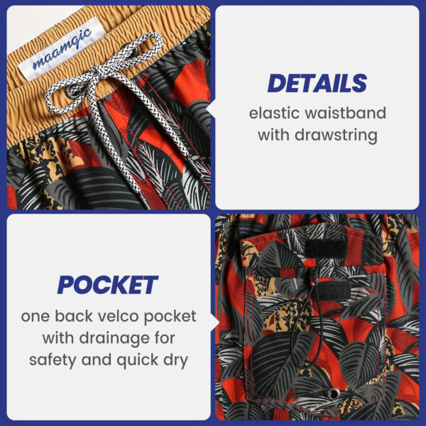 689a562555608986d6cf402596f9a8444d5f6a4f816495c26b369.jpg maamgic Mens Swim Trunks Retro Swim Shorts 4 Way Stretch with Mesh Vintage 80s 90s Quick Dry Swimsuits Board Shorts