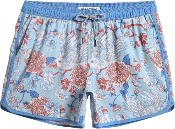 689a562cabc9b21b908c58e4bc2e30e09240a8408aee8d60c1371.jpg maamgic Mens Swim Trunks Retro Swim Shorts 4 Way Stretch with Mesh Vintage 80s 90s Quick Dry Swimsuits Board Shorts