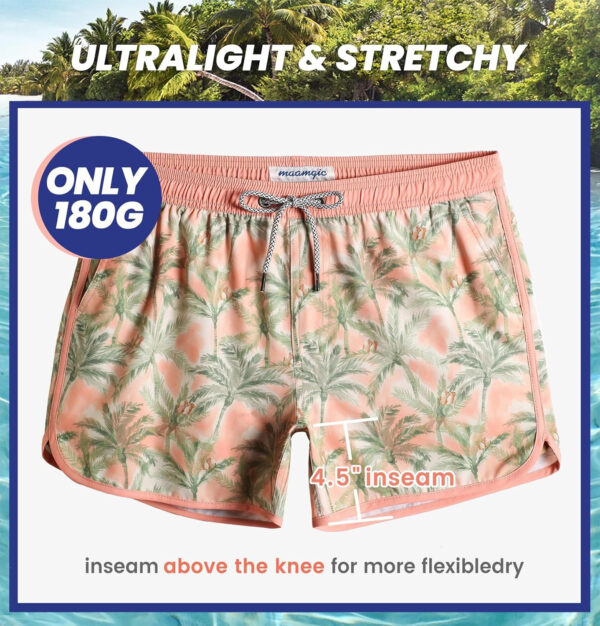 689a56517857c5be09d16aab8f2b47c12fbcb13e7ad26f89648ff.jpg maamgic Mens Swim Trunks Retro Swim Shorts 4 Way Stretch with Mesh Vintage 80s 90s Quick Dry Swimsuits Board Shorts