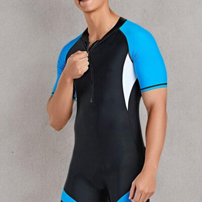 689a569d5ed02459be66f49b3269cdb5d4765de136b6181d6a791.jpg Cokar Short Sleeve Men One-Piece Boyleg Swimsuit