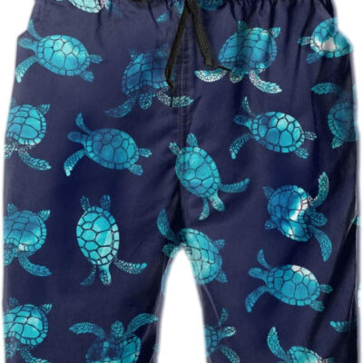 FREEHOTU Men's Swim Trunks Beach Board Shorts Quick Dry Swimwear Sports with Pockets