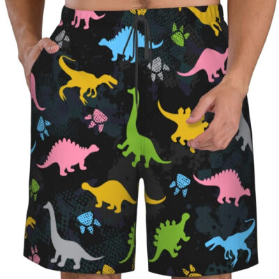 FREEHOTU Men's Swim Trunks Beach Board Shorts Quick Dry Swimwear Sports with Pockets