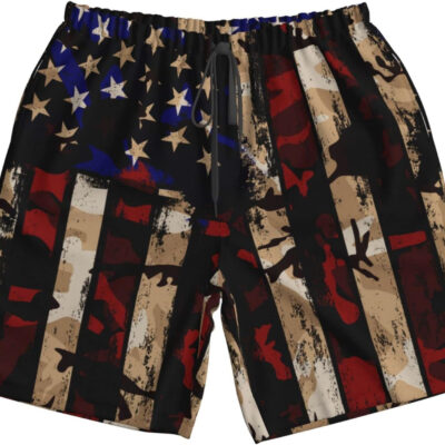 FREEHOTU Men's Swim Trunks Beach Board Shorts Quick Dry Swimwear Sports with Pockets