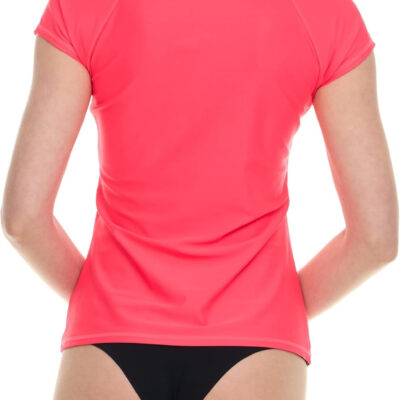 Hurley Rash Guard for Women, Short Sleeve Swim Shirts for Women Rashguard, UPF 50+ SPF & UV Protection