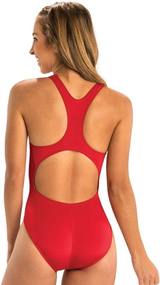 689a5ae4775a6ccae63b07607abb8f434bb166b1fbf4b46ca367a.jpg Dolfin Swimwear Athletic One Piece Swimsuit - Pro Racerback Straps and Keyhole Back for Training, Sports, and Fitness