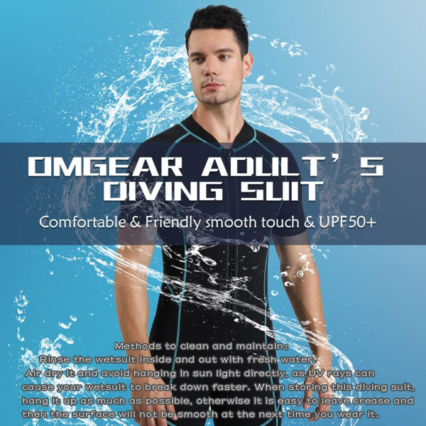 OMGear Wetsuit Women Men 2mm 3mm Neoprene Dive Wet Suit for Cold Water Short/Full Body Thermal Swimsuit for Adults Snorkel Suit for Snorkeling Scuba Diving Swimming Surfing Spearfishing