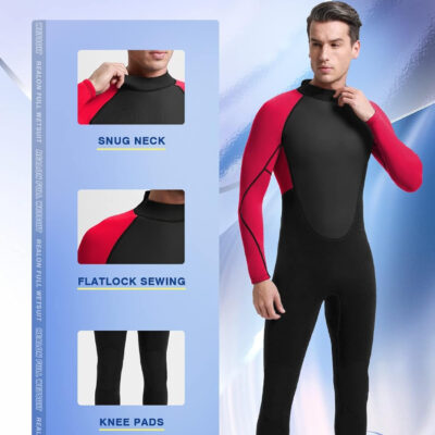 689a5c5612d3023e5c07219d15045d3a70e1220b3651a468a4ca6.jpg Full Mens Womens Wetsuit 3mm Neoprene Diving Scuba Swimming Thermal Wet Suits Front/Back Zipper Cold Water Warm Swimsuit