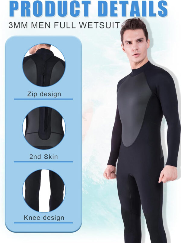 689a5c87f2b3b113743d33d3bc4311c0ee065c4f1f932ad52a529.jpg Full Mens Womens Wetsuit 3mm Neoprene Diving Scuba Swimming Thermal Wet Suits Front/Back Zipper Cold Water Warm Swimsuit