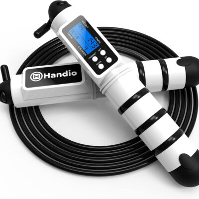 689a5f21879743eb17a8d41baf6481dc35dbd867ba862a5936ddc.jpg Jump Rope, H Handio Jump Rope with Counter, Workout Jumping Rope with Steel Ball Bearings, Adjustable Length Speed Skipping Rope for Men Women Kids Home Gym, Crossfit, Fitness Exercise