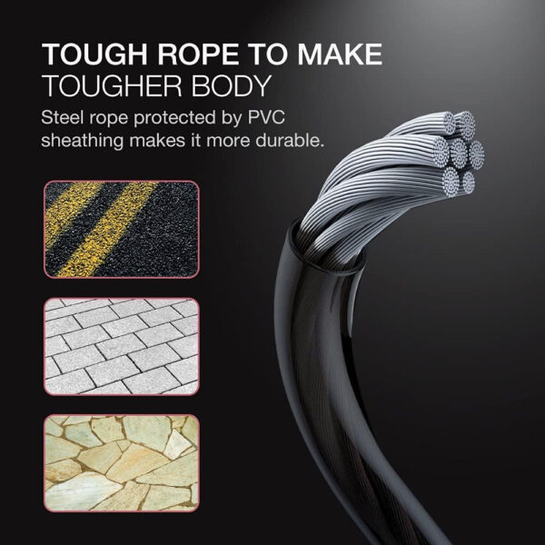 689a5f2b8a5d634c82f378313f70124466151583ece55992dc7df.jpg Jump Rope, H Handio Jump Rope with Counter, Workout Jumping Rope with Steel Ball Bearings, Adjustable Length Speed Skipping Rope for Men Women Kids Home Gym, Crossfit, Fitness Exercise