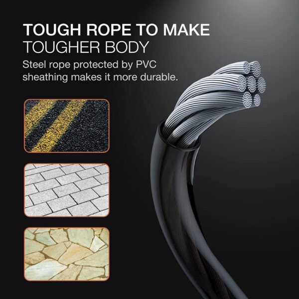 689a5f38bff54b8020a5cffe402a0bed611af6aea09e05336364e.jpg Jump Rope, H Handio Jump Rope with Counter, Workout Jumping Rope with Steel Ball Bearings, Adjustable Length Speed Skipping Rope for Men Women Kids Home Gym, Crossfit, Fitness Exercise