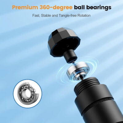 689a5fb7ba1f7a9a1322be8b5ce5fc17a3e6c25a80a3eb14d2124.jpg Jump Rope,Tangle-Free Rapid Speed Jump Rope with Ball Bearings for Men,Women and Kids,Adjustable Steel Skipping Rope with Ergonomic Foam Handles,A Ideal Equipment and Accessories for Workout,Fitness,Exercise,Home Gym,Slim Body