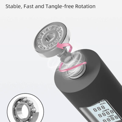 YOTTOY Skipping Ropes for Adults -Cordless Counter Jump Rope with Large Cordless Ball-Weighted Jump Rope for Women with LCD Display