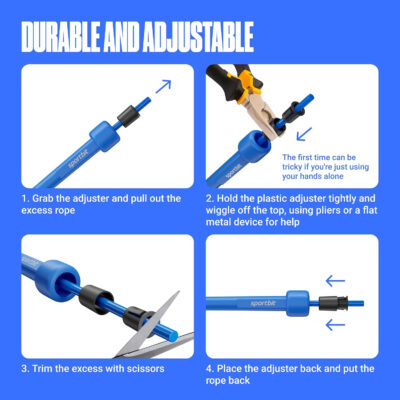 Adjustable Jump Rope for Fitness and Exercise – Skipping Rope for Cardio, Boxing, and Weight Loss – Speed Rope perfect for Men & Women