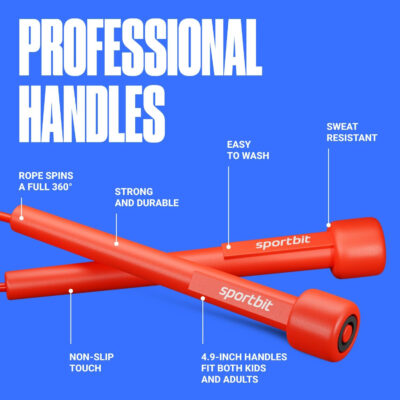 Adjustable Jump Rope for Fitness and Exercise – Skipping Rope for Cardio, Boxing, and Weight Loss – Speed Rope perfect for Men & Women
