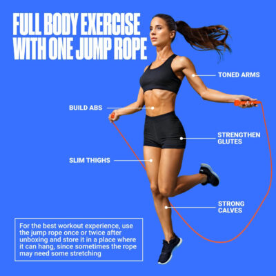Adjustable Jump Rope for Fitness and Exercise – Skipping Rope for Cardio, Boxing, and Weight Loss – Speed Rope perfect for Men & Women