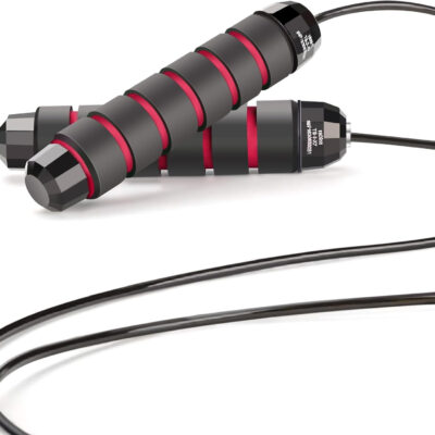 689a60728f139f951b568d8fc53ad2e6d556937983d3f66f4aa07.jpg Skipping Rope with Ball Bearings Rapid Speed Adjustable Jump Rope Cable and 6β Memory Foam Handles Ideal for Aerobic Exercise Like Speed Training, Extreme Jumping, Endurance Training and Gym