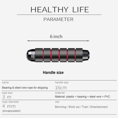 689a607608351b376be80e72f2bd71e50b7b71883faeb5b8bab8a.jpg Skipping Rope with Ball Bearings Rapid Speed Adjustable Jump Rope Cable and 6β Memory Foam Handles Ideal for Aerobic Exercise Like Speed Training, Extreme Jumping, Endurance Training and Gym