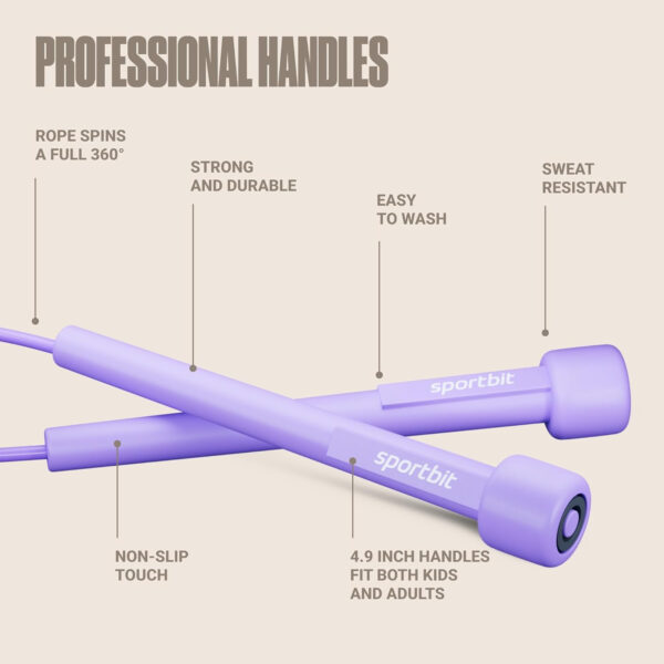Adjustable Jump Rope for Fitness and Exercise – Skipping Rope for Cardio, Boxing, and Weight Loss – Speed Rope perfect for Men & Women