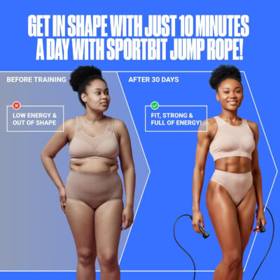 Adjustable Jump Rope for Fitness and Exercise – Skipping Rope for Cardio, Boxing, and Weight Loss – Speed Rope perfect for Men & Women